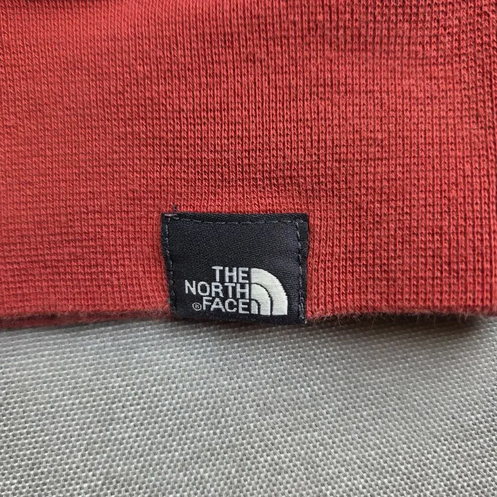 The North Face Fox Graphic Logo Hoodie Mens Small Pullover Sweatshirt Red